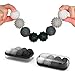 ONO Signets  Silicone Magnetic Balls with Textured Dimples Bumps and Waves  Fun to Play with Fidget Toy for Adults  Help Relieve Stress Anxiety Tension Graphite Set of 8 - Image 2
