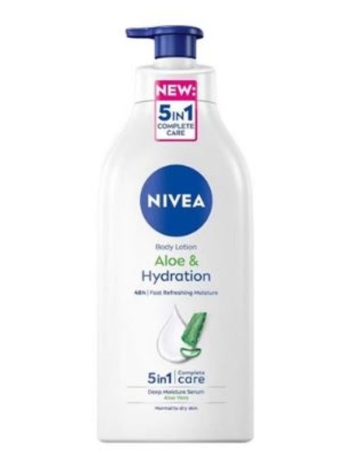 Nivea Body Lotion Deeb Moisturer Serum Aloe & Hydration 625 ml - Image 1