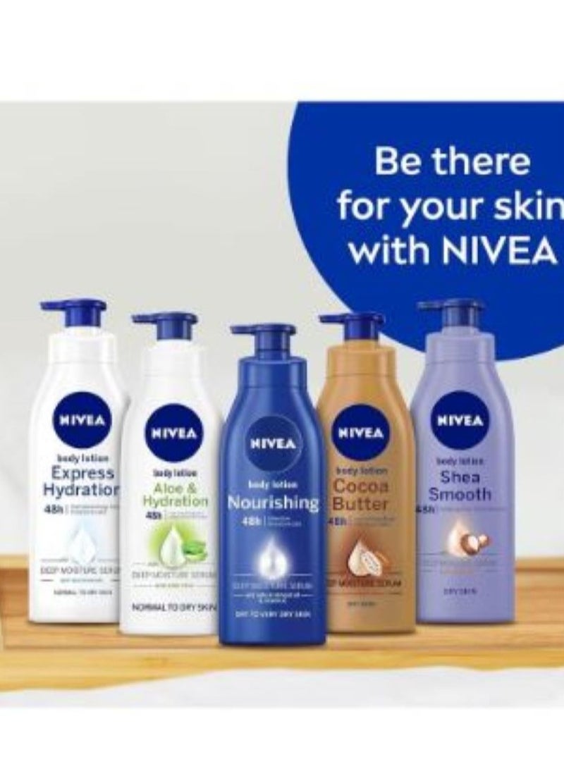 Nivea Body Lotion Deeb Moisturer Serum Aloe & Hydration 625 ml - Image 4
