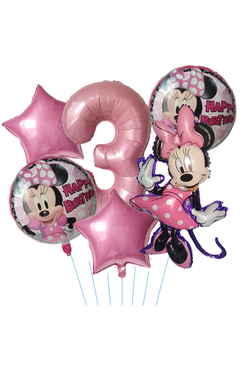 32inch 6pcs 6pcs Mickey Minnie Mouse Foil Balloon Number Balloons Baby Shower 1 2 3 4 5 6 7 8 9st Bi