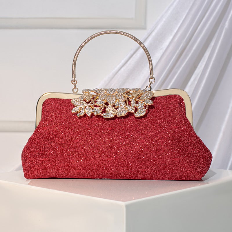 Fashion Cheongsam Women'S Bag Retro Lace Handbag Banquet Bag Gift Bag Hand Bag All-Match Evening Bag Clutch Bag - Image 3