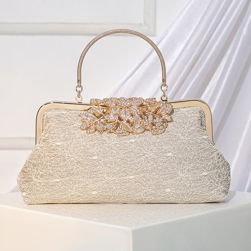 Fashion Cheongsam Women'S Bag Retro Lace Handbag Banquet Bag Gift Bag Hand Bag All-Match Evening Bag Clutch Bag - Image 2