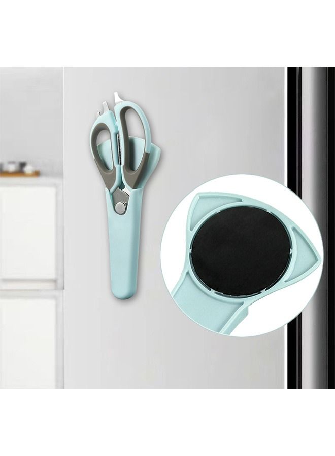 Multipurpose Kitchen Shears Kitchen Scissors, Sturdy Stainless Steel Heavy Duty Scissors with Sheath, Food Scissors for Meats Vegetables Herbs BBQ Chicken (Blue) - Image 3