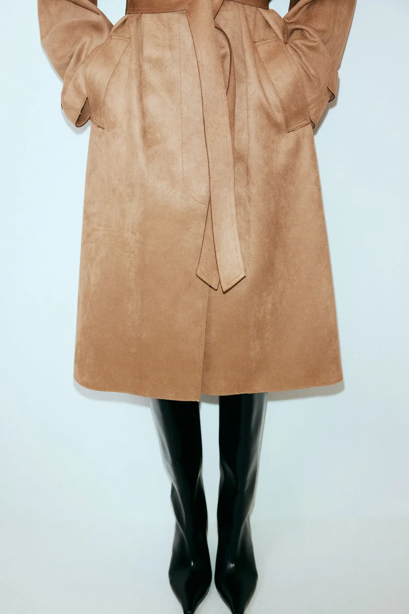 H&M Tie-belt coat