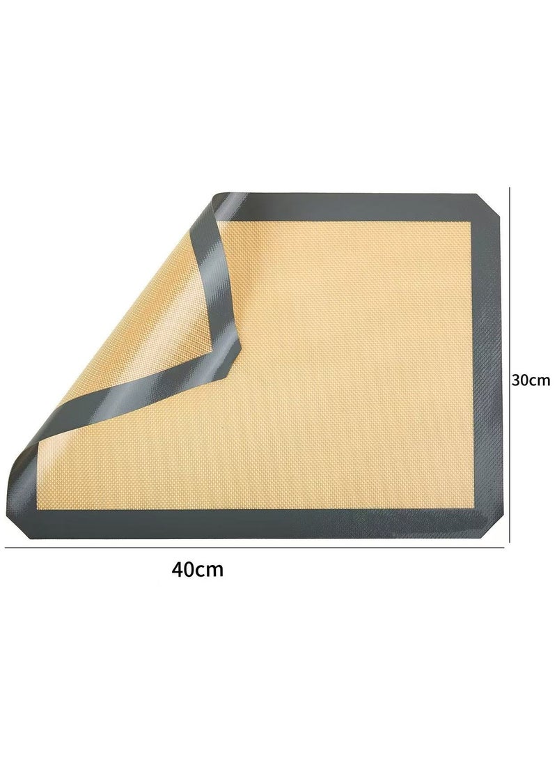 sokany 2 Pack Silicone Mats for Baking Set, Baking Mats Food, Safe Cookie Sheet Liners for Effortless Baking (Grey) - Image 2