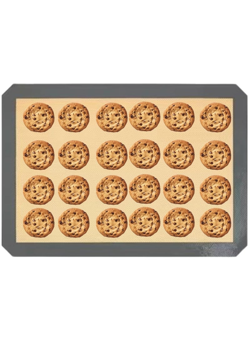 sokany 2 Pack Silicone Mats for Baking Set, Baking Mats Food, Safe Cookie Sheet Liners for Effortless Baking (Grey) - Image 5