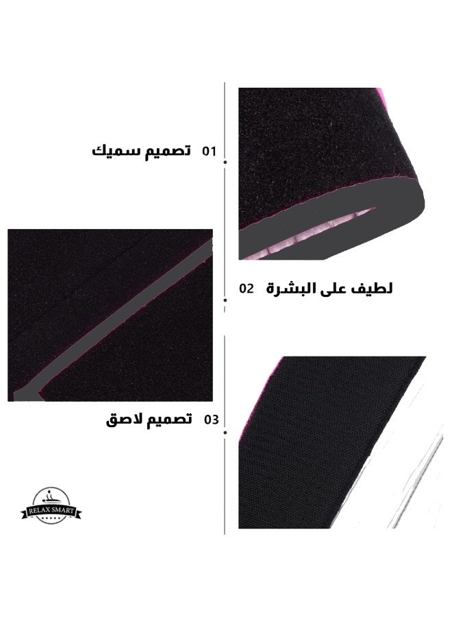 ريلاكس سمارت حزام خصر قابل للتعديل للتنحيف والتمرين – مشد للجسم وشد البطن وحزام رياضي للتعرق للرجال والنساء - Image 3