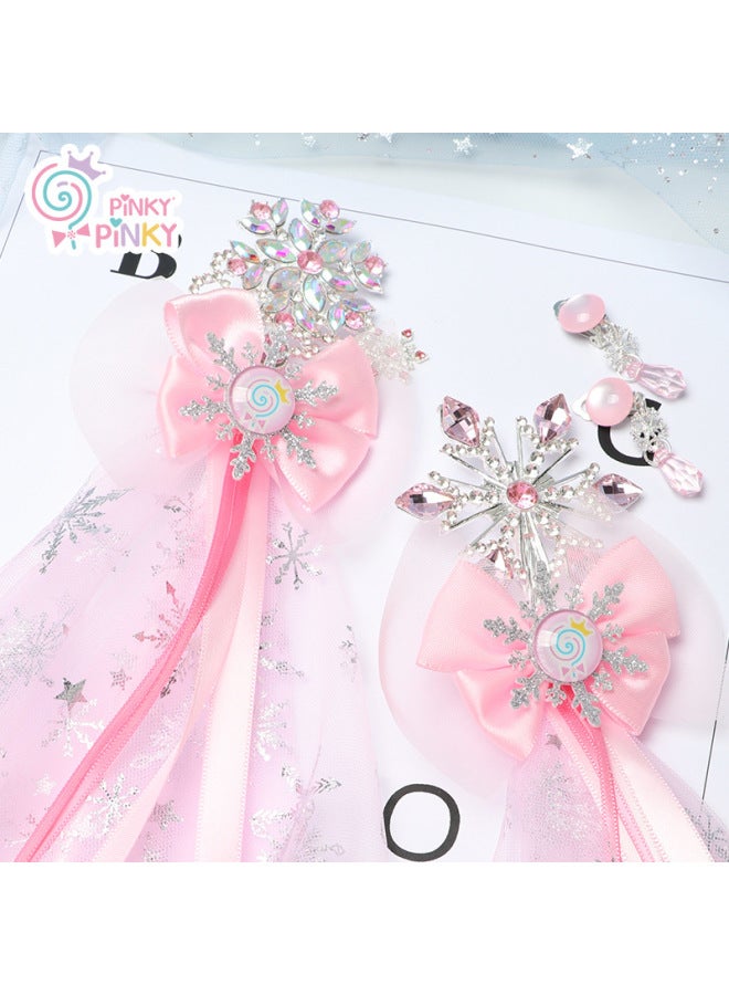 Children's Magic Wand Earrings Set Fairy Magic Wand Princess Girl's Birthday Gift Play Toy-Color:PNK025  - Image 4