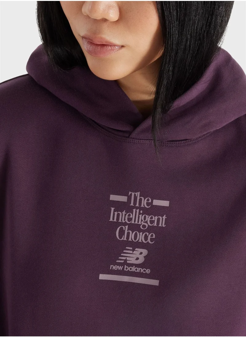 نيو بالانس Athletics French Terry Oversized Hoodie