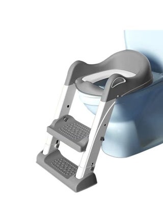 Potty Training Seat Toddler Toilet Seat Step Stool Ladder Potty Toilet Seat For Baby Kids Boys Girls Potty Seat Potty Chair- Grey - pzsku/ZECC09F63D231ED3C6298Z/45/_/1720665400/6d9746b9-3608-40cb-91bf-e6c7a0008894