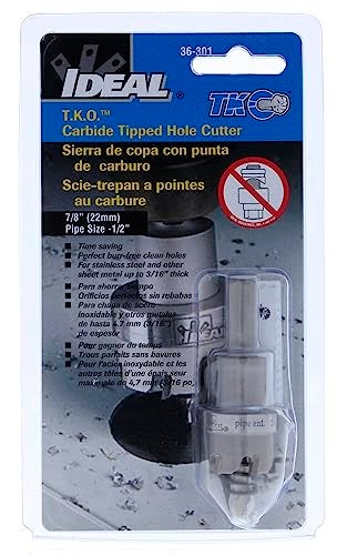 Ideal Industries IDEAL Electrical 36-301 TKO 7/8-Inch Carbide Tipped Hole Cutter - Image 5