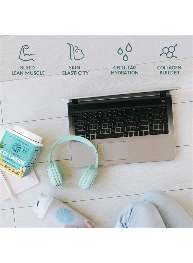 Sunwarrior Vegan Collagen Protein Powder Plant-based | Hyaluronic Acid Minerals Biotin Soy Free Dairy Free Gluten Free NON-GMO | Vanilla 20 Servings | Collagen Building Peptides by Sunwarrior - Image 3