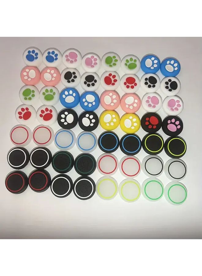 18 Piece Random Color Thumb Grip Caps For PS5 PS4 Xbox Controllers Easy To Install Reusable - Image 1