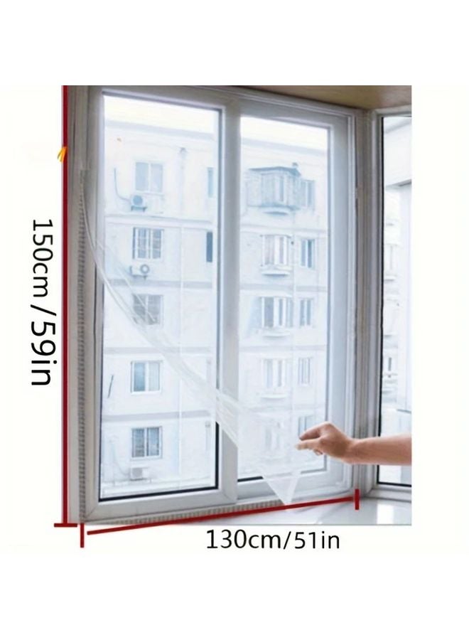 Black Window Screen Net Keep Insects Out Battery Free For Bedroom Kitchen - Image 3