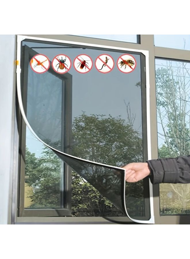 Black Window Screen Net Keep Insects Out Battery Free For Bedroom Kitchen - Image 2