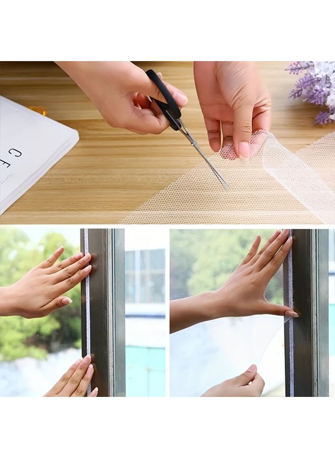 Black Window Screen Net Keep Insects Out Battery Free For Bedroom Kitchen - Image 4