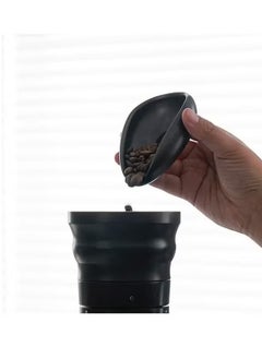 Beauenty Coffee Beans Dosing Cup,Weigh Coffee Bean Container,Bright Black Ceramic Tea Vessel,Loose Tea and Coffee Bean Scoop  - Image 5