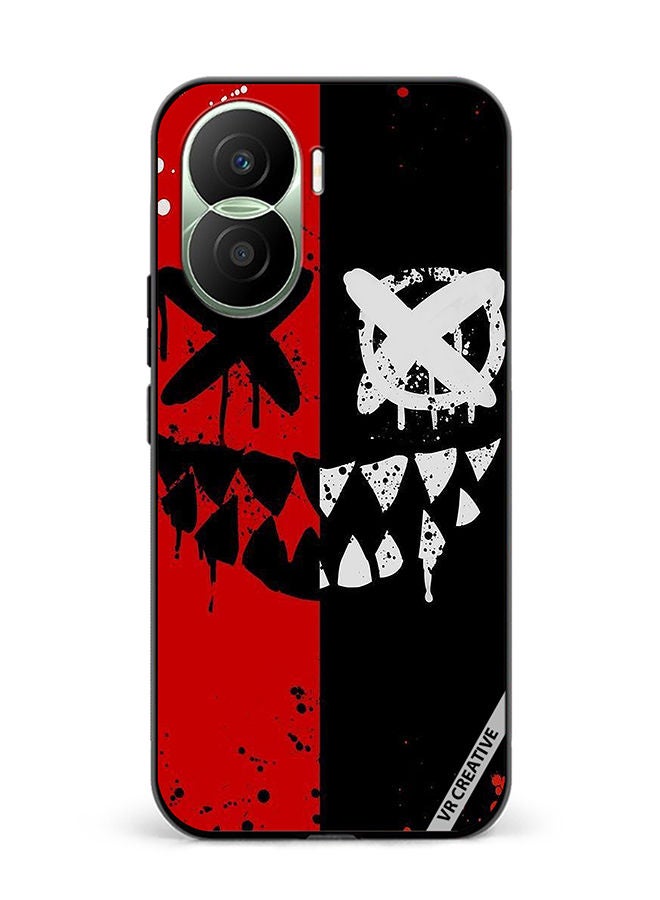 VR CREATIVE Protective Case Cover For Honor Play7T Pro Neon Square Design Multicolour - Image 1