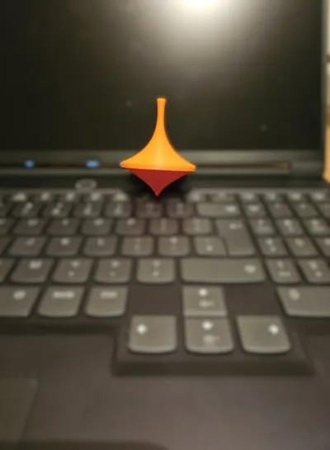 3D Craft ForeverSpin Plastic Spinning Top, Premium Desktop Toy Multi Color (Pack of 1) - Image 3