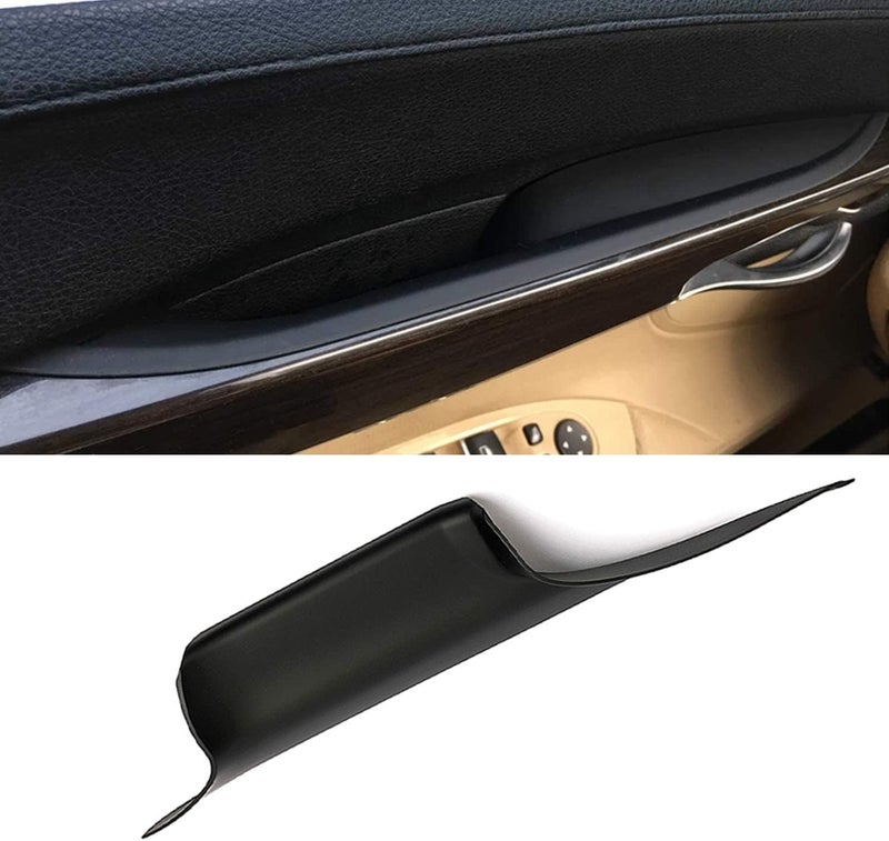 FEXON Door Pull Handle Cover Replacement for BMW 7 Series 730 740 750 760 F01 F02 2008-2014, Fit Front Left and Front Right Replaces 51419115501 51419115502, Black - Image 2