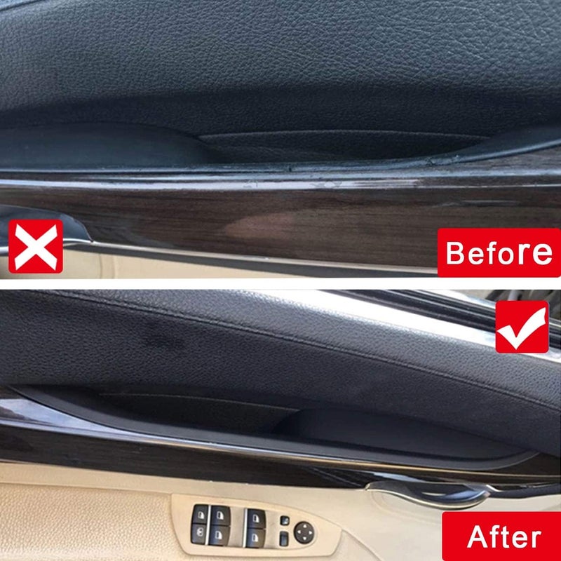 FEXON Door Pull Handle Cover Replacement for BMW 7 Series 730 740 750 760 F01 F02 2008-2014, Fit Front Left and Front Right Replaces 51419115501 51419115502, Black - Image 4
