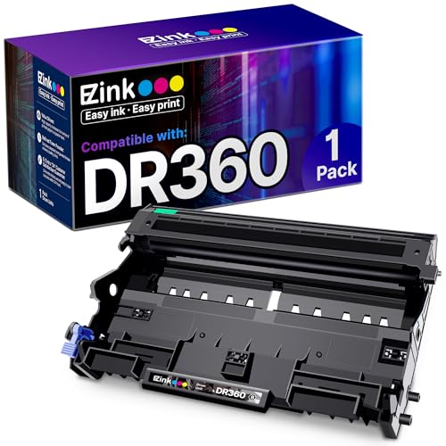 E-Z Ink Compatible Drum Unit Replacement for Brother DR360 DR 360 to use with DCP-7040 DCP-7030 MFC-7840W MFC-7340 MFC-7440N HL-2140 HL-2170W HL-2150N (1 Drum Unit) - Image 1