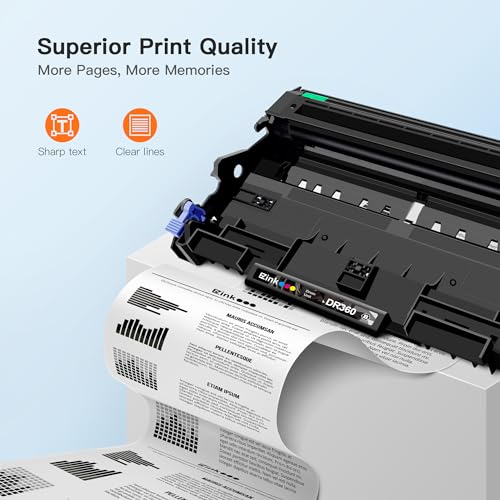 E-Z Ink Compatible Drum Unit Replacement for Brother DR360 DR 360 to use with DCP-7040 DCP-7030 MFC-7840W MFC-7340 MFC-7440N HL-2140 HL-2170W HL-2150N (1 Drum Unit) - Image 3