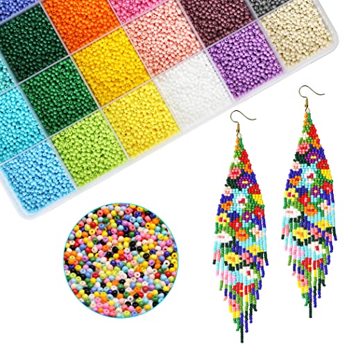 Bala&Fillic Size Almost Uniform 2mm Round Seed Beads About 20000pcs in Box, 12/0 Small Seed Beads for Jewelry Making (About 850pcs/Color, 24 Colors) - Image 2