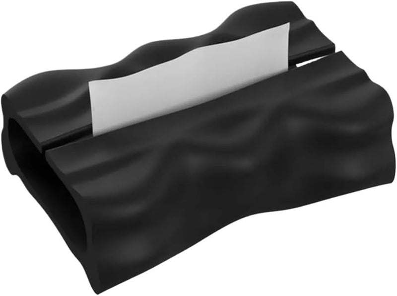 حامل علبة المناديل الأسود العتيق من الراتنج، زينة مكتبية إبداعية لغرفة المعيشة - Image 1