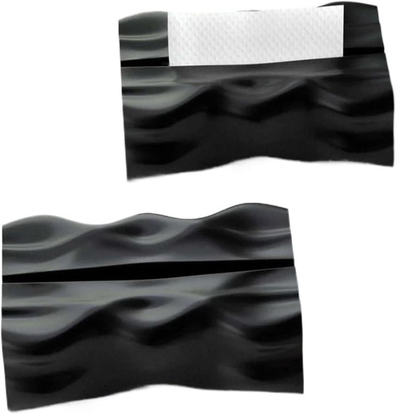 حامل علبة المناديل الأسود العتيق من الراتنج، زينة مكتبية إبداعية لغرفة المعيشة - Image 3