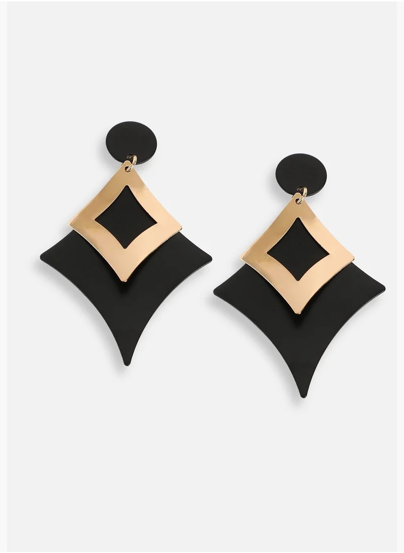 SOHI Gold Plated Party Designer Drop Earring For Women