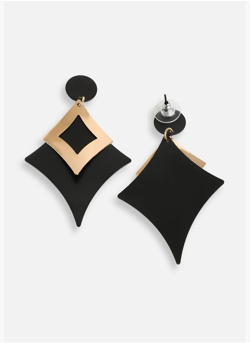 SOHI Gold Plated Party Designer Drop Earring For Women