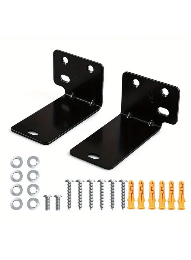 Universal Wall Mount With Hardware Kit Durable Iron Sound Bar Bracket For Home Theater - Image 1