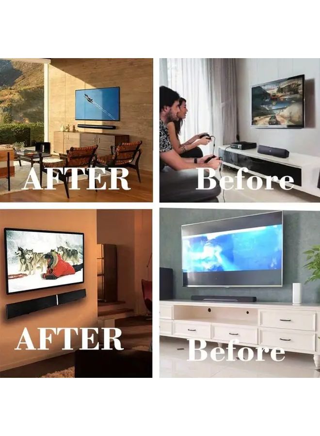 Universal Wall Mount With Hardware Kit Durable Iron Sound Bar Bracket For Home Theater - Image 3