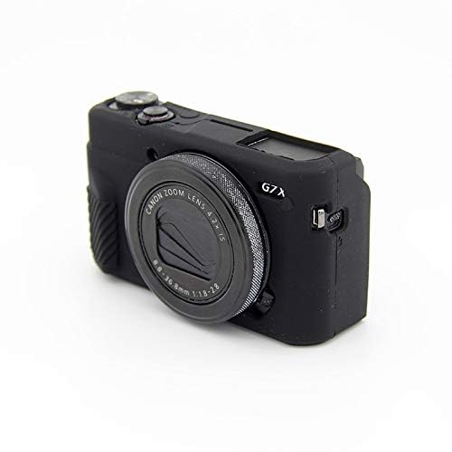 BolinUS Fullbody Case for Canon PowerShot G7 X Mark III/Mark II, Ultra-Thin Lightweight Rubber Silicone Housing, Black - Image 3