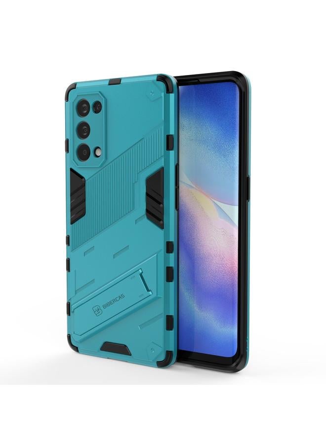S-TOP Case For OPPO Reno5 Pro Punk Armor 2 in 1 PC + TPU Shockproof Case with Invisible Holder - Image 1