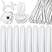 KAWKALSH 260 Balloons White Twisting Animal Balloon Thickening Latex Modeling Long Magic Balloon for Animal Model Skinny Clown Christmas Birthday Wedding Party Garland Decorations 100pcs - Image 3