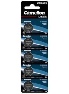 Camelion 5-Pieces Camelion CR2025 Lithium 3V Batteries 