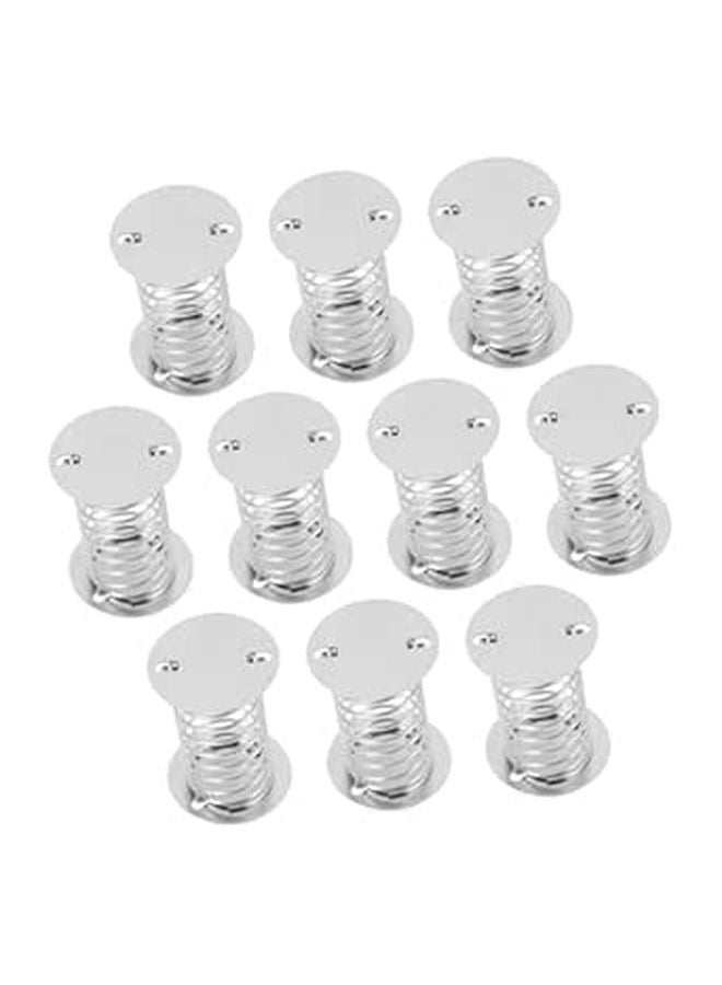 Shaking Head Doll Spring Bases Silver Double Sided Design for Car Dashboard Easy Install - Image 1