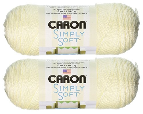 CARON Bulk Buy Caron Simply Soft Yarn Solids 2Pack Off White