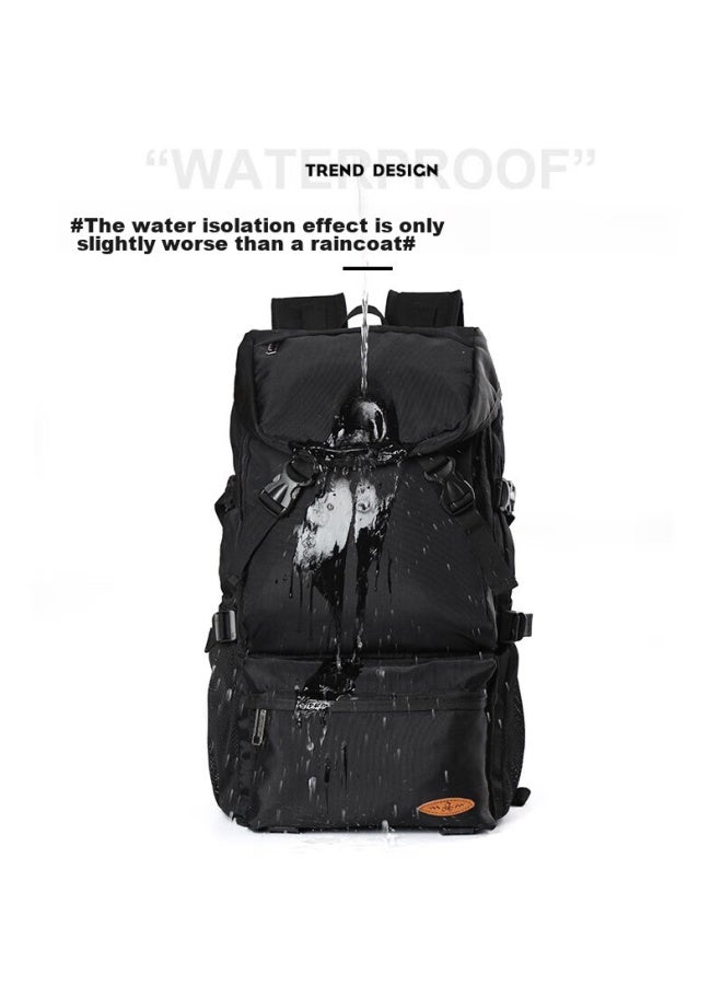 Landcase Backpack, Casual Large Capacity Travel Backpack For Men And Women, Outdoor Short-distance Business Trip Luggage Bag, Travel Backpack, Multifunctional Hiking Backpack, Student Schoolbag, 8051 Black Small Size - Image 3