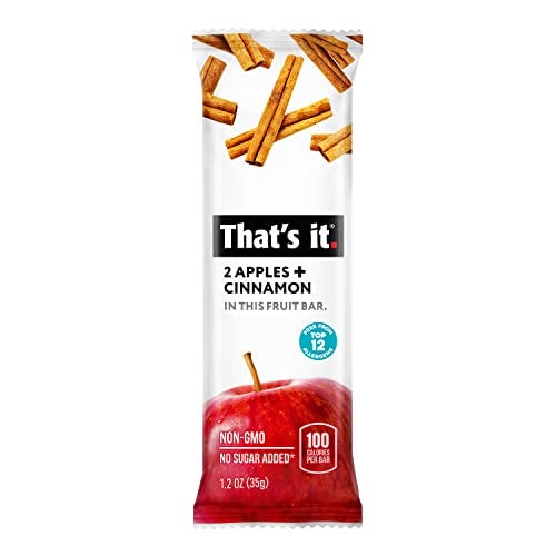That's it. Thats it Apple  Cinnamon 100 Natural Real Fruit Bar Best High Fiber Vegan Gluten Free Healthy Snack Paleo for Children  Adults Non GMO No Added Sugar No Preservatives Energy Food 12 Pack - Image 5