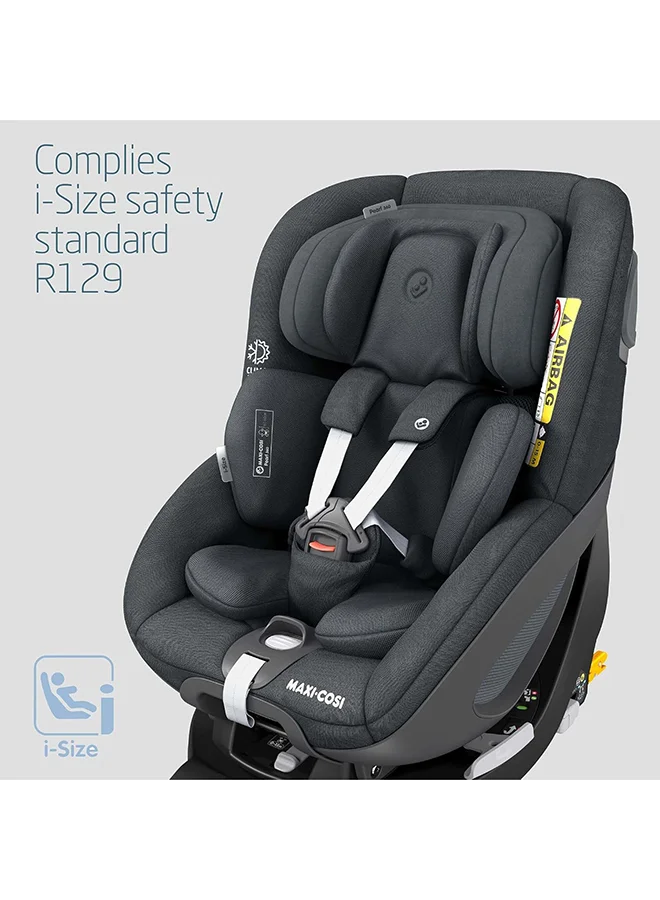 Maxi-Cosi Pearl 360 I - Size Infant Car Seat, 360 Swivel Car Seat, G - Cell Side Impact Protection, One - Hand Rotation, Climaflow, 3M - 4Years, Authentic Graphite