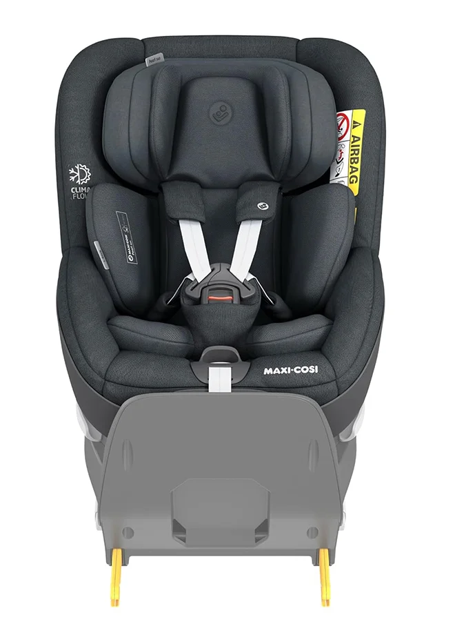 ماكسي كوزي Pearl 360 I - Size Infant Car Seat, 360 Swivel Car Seat, G - Cell Side Impact Protection, One - Hand Rotation, Climaflow, 0 - 4 Years, Authentic Graphite