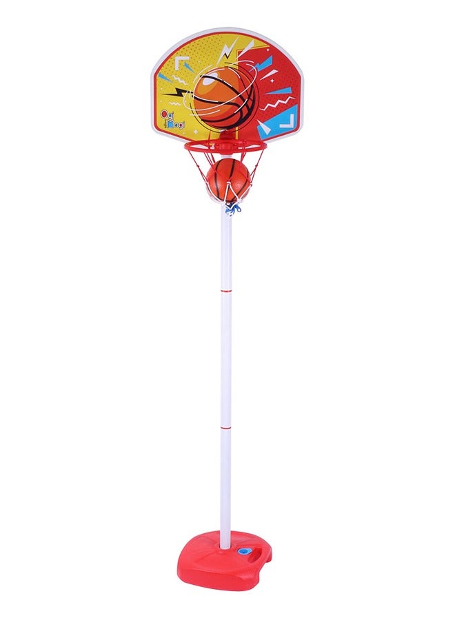 Ogi Mogi Toys Kids Basketball Hoop Stand Set, Adjustable Height Pole 2.4 to 5 Ft, Portable Mini Indoor and Outdoor Basketball Set, Summer Sport Games - Image 2