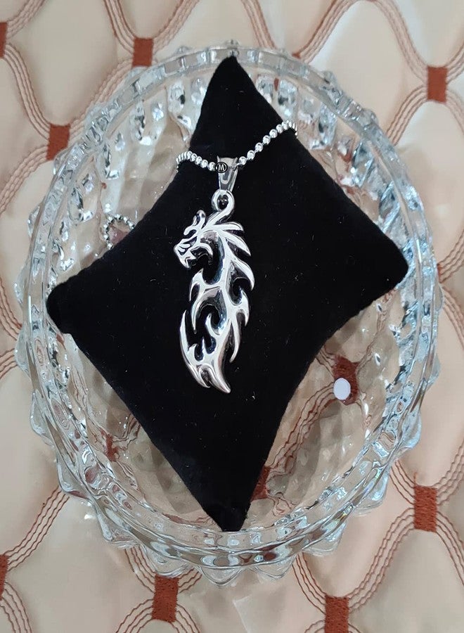 M Men Style Bikers Dragon Charm Pendant Necklace Chain for Men – Gothic Punk Style Stainless Steel Jewelry, Dragon Head Pendant with Chain SujalPn2021770 - Image 4