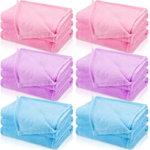 SmoothNovelty 6 Pcs Fleece Throw Blanket Bulk for Kids Girl Soft Plush Flannel Throw Sleepover Slumber Movie Night Galentines Graduation Party OfficeFresh Color40 x 60 Inch - Image 1