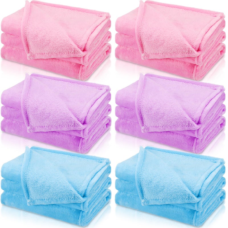 SmoothNovelty 6 Pcs Fleece Throw Blanket Bulk for Kids Girl Soft Plush Flannel Throw Sleepover Slumber Movie Night Galentines Graduation Party OfficeFresh Color40 x 60 Inch - Image 2