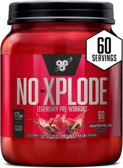 BSN BSN N.O.-XPLODE Legendary Pre-Workout Supplement with Creatine, Beta-Alanine, and Energy,Dietary Supplement , 2.45 LB , Watermelon, 60 Servings  - Image 1