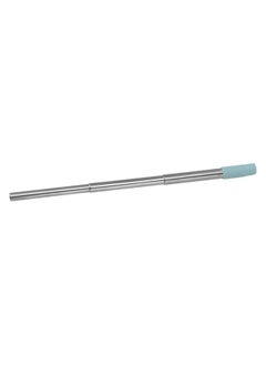 Thoraya Collapsible Stainless Steel Drinking Straw Reusable Metal Straw with Cleaning Brush for Travel Work Blue  - Image 4